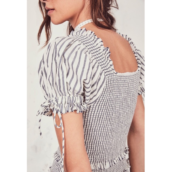 SOLD LoveShackFancy Thea Striped Smocked Dress - Picture 5 of 9